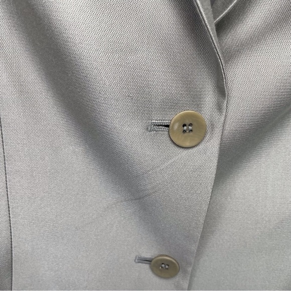 🍁 Ann Taylor 100% Silk Blazer Lined Jacket Coat sz 4 - Picture 2 of 6